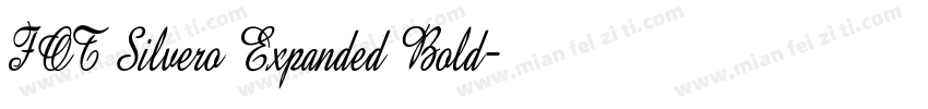 FOT Silvero Expanded Bold字体转换